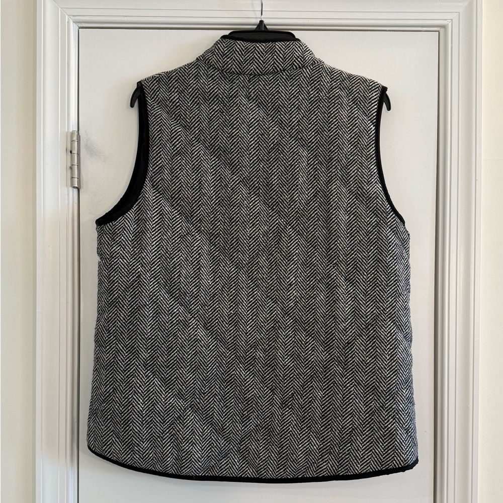 Herringbone Quilted Vest Zip Front Women’s Size XL - Picture 7 of 10